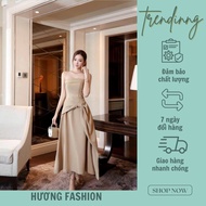Huong Fashion strapless bow dress