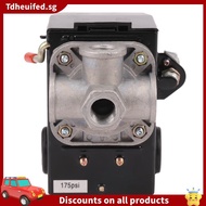 [In Stock]Pressure Switch Control Air Compressor 140-175 PSI 4 Port Heavy Duty 26 AMP Black