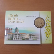 Koin Singapura comm 10 dollar Ulang tahun Mr Lee Kuan Yee