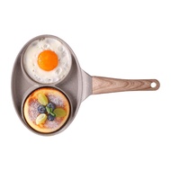 Kitchen Flower Induction compatible Cookin Morning Wide 2-hole Egg Pan 16cm