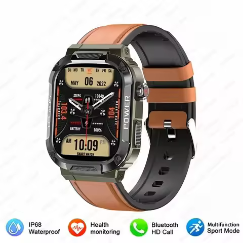 MK66 JY 2026 NEW Military Men Smart Watch Men Health Monitor Waterproof Outdoor Sport Tracker Blueto