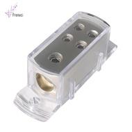 [freneci] 4-Way 1X 4AWG In 4X 8AWG Power / Earth Cable Splitter Distribution Block