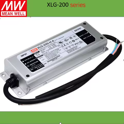 MEAN WELL 200W Constant Voltage + Constant Current LED Driver XLG-200-12-A XLG-200-24-A XLG-200-L-A 