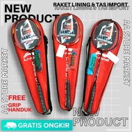 (FREE Shipping) Imported LINING Racket Installed BG66 26 LBS Strings