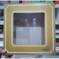 Kardus dus kotak hantaran kue tart puding motif pigura warna emas tinggi 8 cm