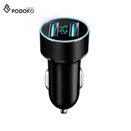 Car Charger Accessories Dual USB Car Charger 2 Port LCD Display 12-24V