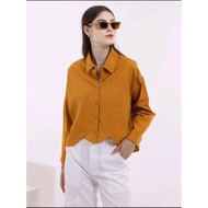 KEMEJA Gaudi Oversized Crop Shirt
