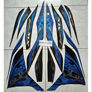 Black 2011 jupiter mx Striping sticker biru Jupiter mx 135 Accessories