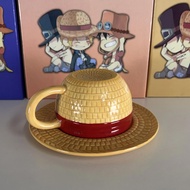 Original One Piece Mug Luffy Ceramics Coffee Cup Anime Figure Peripheral Hat Shaped Coffee Milk Cups