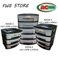 ACME Plastic Drawer / Cabinet / Storage Cabinet 4002M-3 4002M-4 4002M-5 (3 Tier / 4 Tier / 5 Tier)