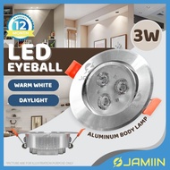 3W Eyeball Downlight Lampu Siling Spotlight Eyeball Ceiling Light Downlight Lampu Led Siling Lightin