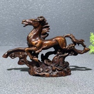 Bogu Frame Horse Zodiac Horse Retro Tea Ornaments Ornaments Golden Horse Hefeiyan Shop Table Home Or