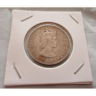 货品 ：女王 50 Cents (Queen Elizabeyh The Second, Malaya And British Borneo 50 Cents ) 年份： 1961