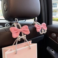 Car Backrest Hook Car Seat Rear Seat Car Cute Car Rear Multi-Functional Bow Storage xU3p