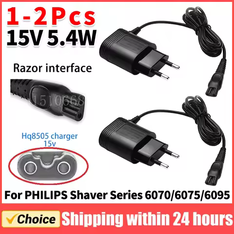 EU Plug Charger 15V 5.4W HQ8505 Charger Razor Blade for Philips Shaver Series1000 3000 5000 7000 900