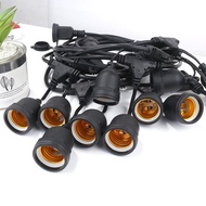 ชุดสายไฟราว สายไฟระย้ากันน้ำ ไฟระย้าปิงปอง สายไฟห้อย ยาว 5 /10 /20เมตร แบบขั้วห้อยขั้วระย้า E27 สายไ