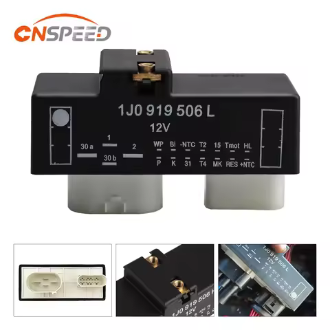 New Car Cooling Fan Control Switch Relay Radiator For VW Volkswagen Audi Seat Skoda OEM 1J0919506L 1
