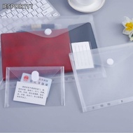 IESPOIR1T1 File Bag, Plastic A4/A5/A7/A8 File Folder, Thickened Transparent Waterproof Stationery Ba