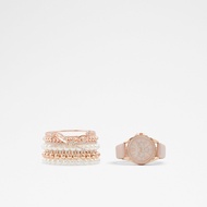 ALDO Fossatillo Women's Watch And Bracelet Set - Rose Gold