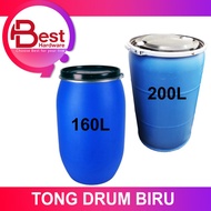 BEST HARDWARE - [REFURBISHED] Tong Drum / Tong Drum Biru/Tong Air/Open top 160 LITER / 200 LITER