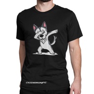 Men Dabbing Husky Funny Tshirt Siberian Lovely Dog Premium Cotton Clothing Novelty Harajuku Manga Tees Plus Size T-Shirt XS-4XL-5XL-6XL