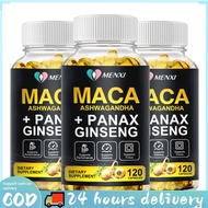 Ashwagandha Maca Root Capsules Maca Extract For Natural Energy Booster Support Stamina Men And Women