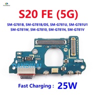 For Samsung Galaxy S20 FE 5G G781B G781U G781 USB Charge Port Jack Dock Connector Charging Board Fle