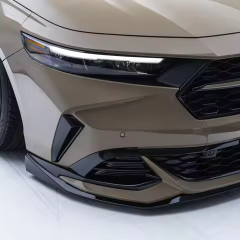 Car Exterior Front Bumper Spoiler Lip Chin Split Splitter Body Kit For Honda 11th Gen Accord 2023 20