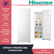 HISENSE UPRIGHT FREEZER 280L NO FROST FV280N4AWNP - HISENSE WARRANTY MALAYSIA