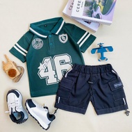 ESTISHOP X DINODAY Boys' Set, Wangki Basketball Baseball T-Shirt, Short Jeans, 1-9 Years