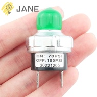 JANE Air Pressure Switch, Silver 24V 12V Pressure Air Compressor, 100000 recyclable times 1/4" NPT Male Thread 70-100 PSI Pressure Switch Air horn