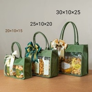 Mika Eid Hampers Bag with Transparent Canvas Combination
