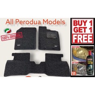 Perodua GearUp Ori Custom Coil Mats carpet Axia New Myvi Aruz Bezza Ativa Alza DOOR VISOR PERODUA 10