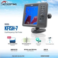 Marine fish Finder depth sounder ONWA KFISH -7 sonar fish finder With Dual Frequency For Marine Boat