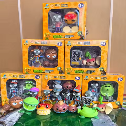 New Plants Vs. Zombies 2 Cartoon Game Scene Clown Zombie Peashooter Vine Jester B-Boy Brawlers Zombi