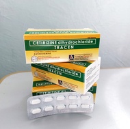 Antihistamine Tracen Cetirizine Dihydrochloride 100 Tablets - 10 mg Film-coated Tablet