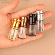 widefiling 3ml Roll On Glass Bottle   Container Gold  Empty Refillable Mini Roller  Bottle Nice