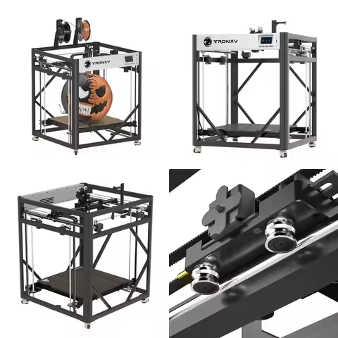 Antinsky Tronxy VEHO 600 Pro 2E 2-in-1 3D Printer Dual Extruder Large Size Direct Drive 3D Printer 6