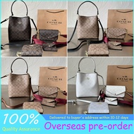 （现货） ♞,♘,♙(Special Sale) COACH Women's 3-in-1 Combination Set/Bucket   Bag/Shoulder Bag/Crossbody Bag/Short Wallet/Coin Purse