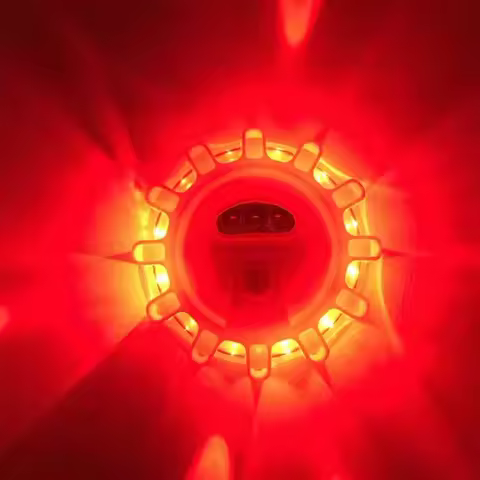 USB Rechargeable Warning Light LED Road Flares Emergency Lights Roadside Safety Beacon Disc Flashing