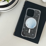 貝殼透明 果凍硬殼 MagSafe 手機殼