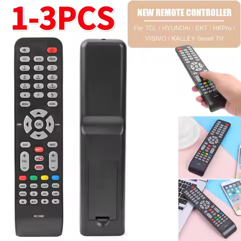 06-519W49-C005X Remote Control For TCL/HYUNDAI/EKT/HKPro/VISIVO/KALLEY Smart TV Portable Remote Cont