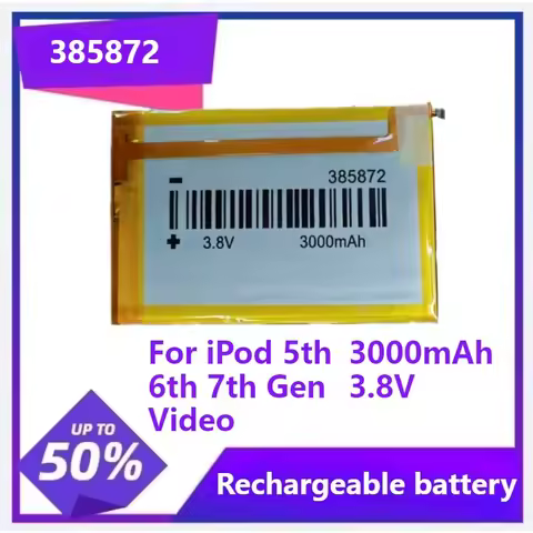 385872 Brand-New Battery For iPod 5th Gen Video 30gb iPod 6th Gen Classic 80gb 120gb 7th Gen 160gb B
