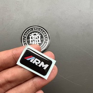 Embossed ARM Emblem Stickers