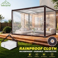 Transparent Waterproof Tarpaulin Sheet Canvas Kalis Hujan Cover Outdoor Tent Roof FurnitureCamping C