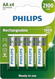 Philips R6B4RTU210/40-4AA 2100mAh Rechargeable Battery