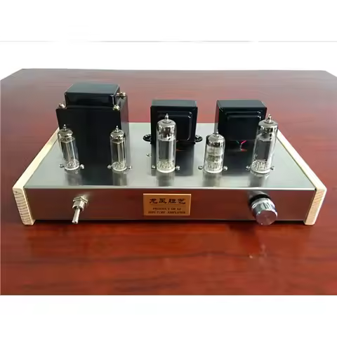 Home Audio Tube Amplifiers DIY Kit 6Z4 + 6N2 + 6P1 Stainless Steel Shell Power Output 2 * 4W AC110V 