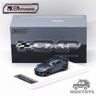 MK Miniatures 1:64 2009 Pontiac Solstice GXP Silver Blue Diecast Model Car