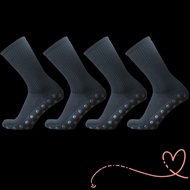 CHIHIRO11Z9D 4pcs Team Sports Socks, Moisture Wicking Anti-skid Anti Slip Soccer Socks, Durable Wear