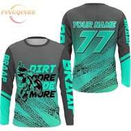 Kid&Adult Custom Motocross Jersey UPF30+ Dirt Bike MX Racing Dirt More Ride More Off-Road NMS977